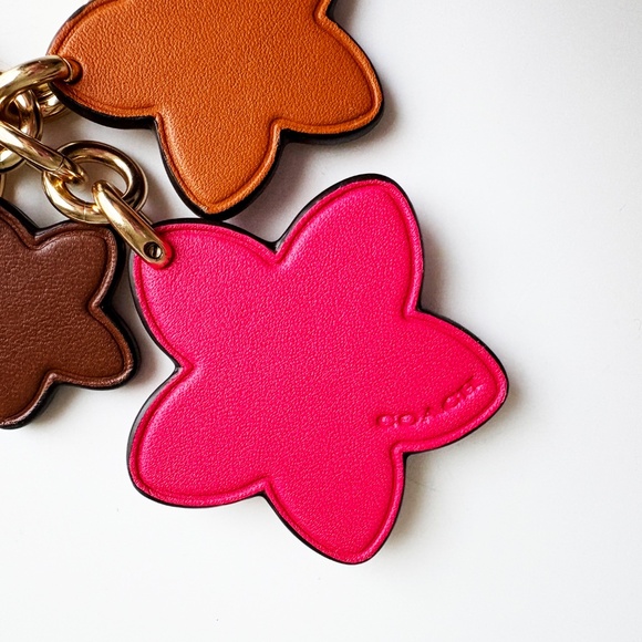 Coach Wildflower Mix Bag Charm Key Ring Multicolor NWT NOS - Picture 9 of 10